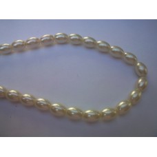 Glass Pearls Oval 8mm x 11mm